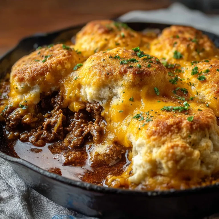 Cheesy Cheddar Bay Ground Beef Casserole