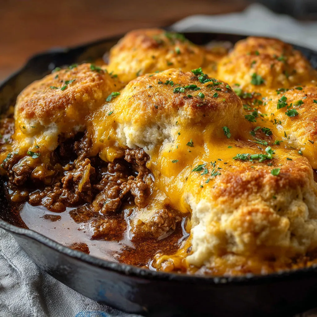 Cheesy Cheddar Bay Ground Beef Casserole