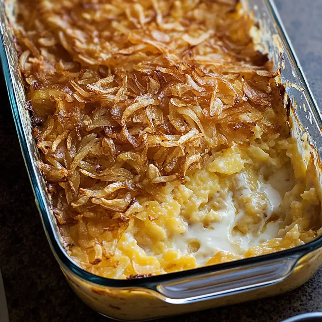 Cheesy French Onion Potatoes Casserole