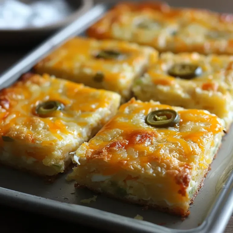Cheesy Green Chile Squares Recipe for a Flavorful Snack