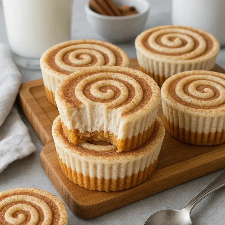 Cinnamon Roll Cheesecake Bites