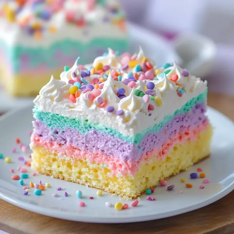 Colorful Easter Poke Cake Recipe