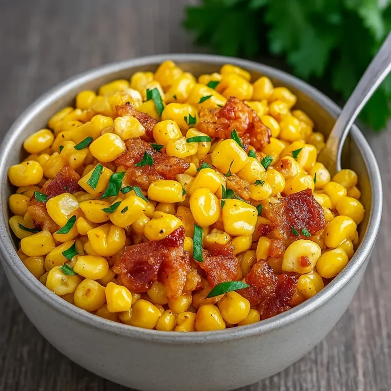 Corn Bacon Skillet: Delicious Fresh Corn Recipe