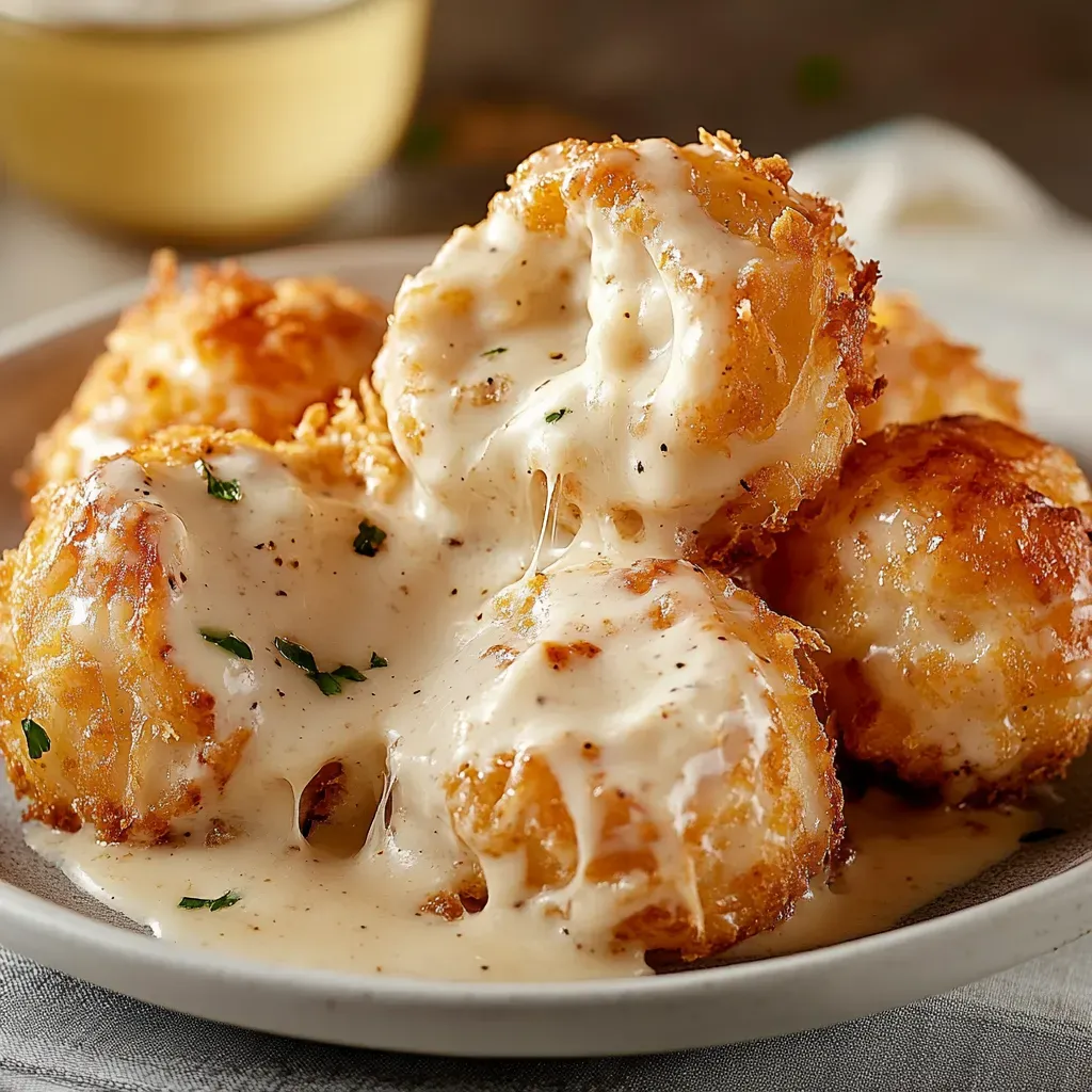 Creamy Chicken Alfredo Puff Pastry Bites