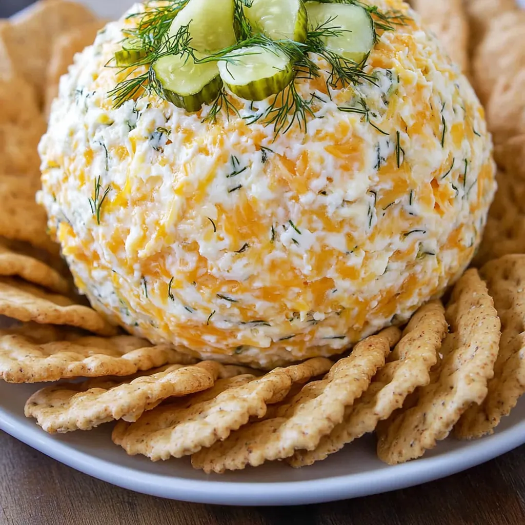 Creamy Dill Pickle Cheese Ball Recipe