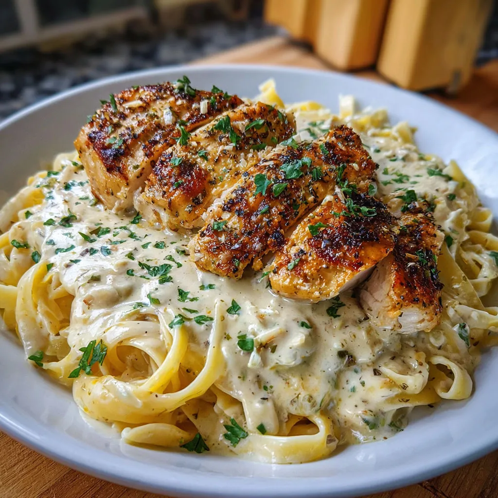 Creamy Garlic Butter Chicken Ricotta Alfredo Recipe