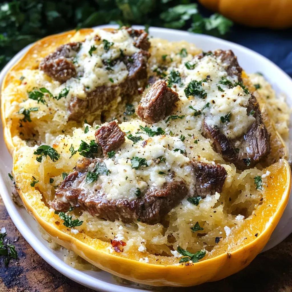 Creamy Garlic Parmesan Steak Alfredo