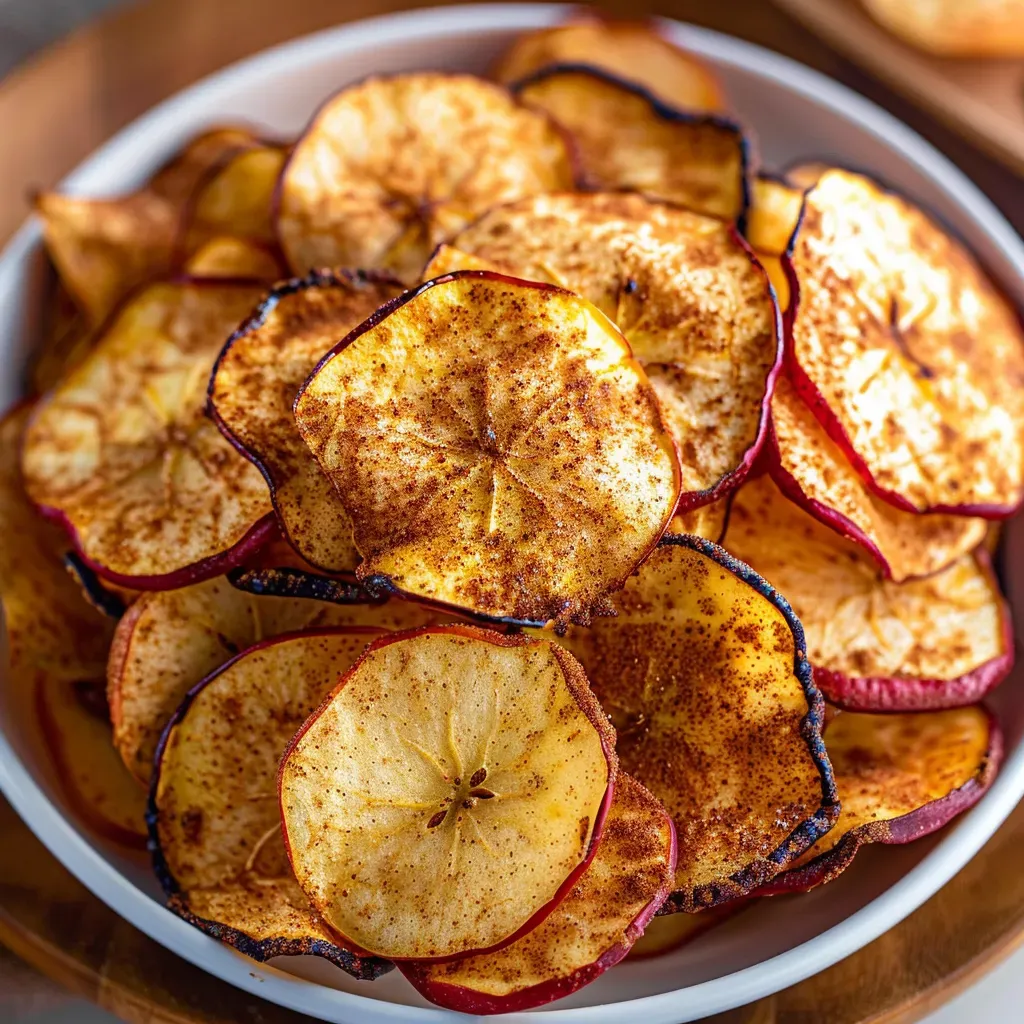 Crispy Air Fryer Cinnamon Apple Chips