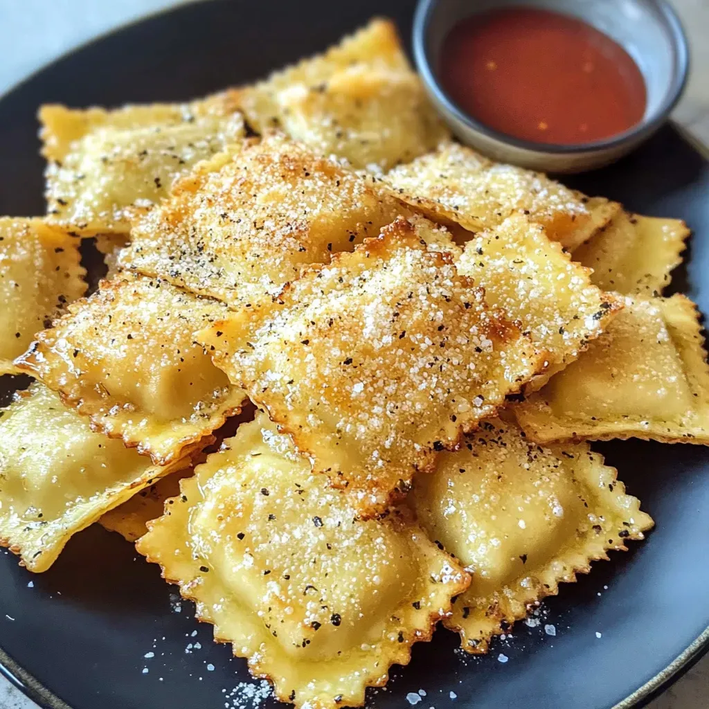 Crispy Airfryer Toasted Ravioli Recipe