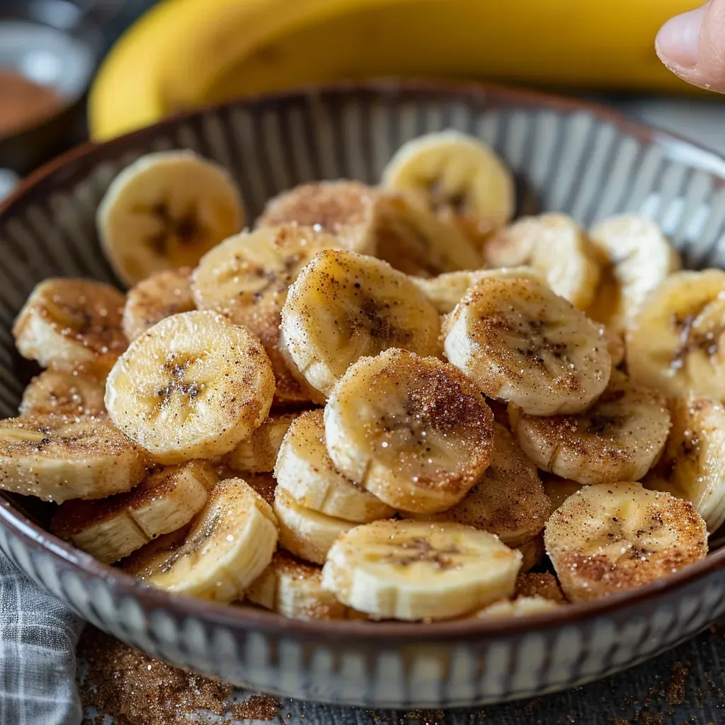Crispy Cinnamon Sugar Banana Chips: Air Fryer Recipe