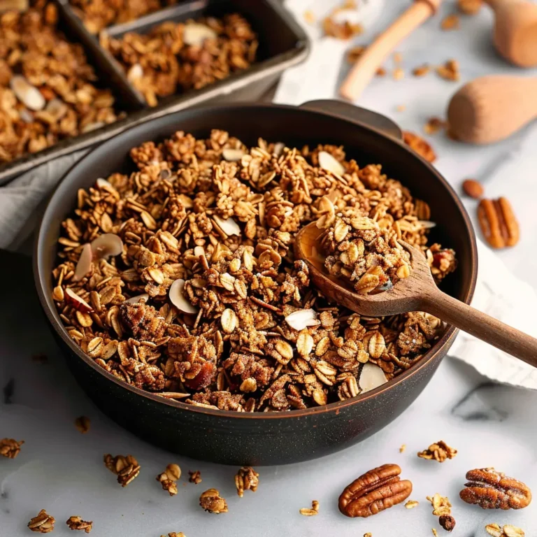 Crunchy Honey Pecan Granola Recipe