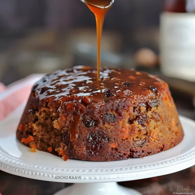 Decadent Carrot Pudding Cake Recipe