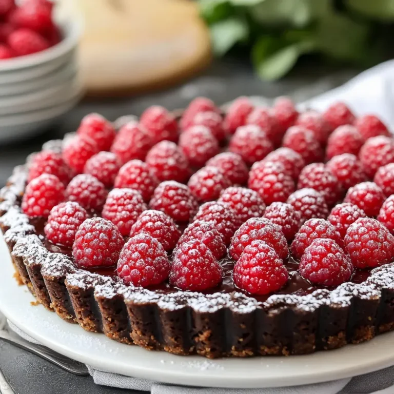 Decadent Chocolate Raspberry Tart Recipe