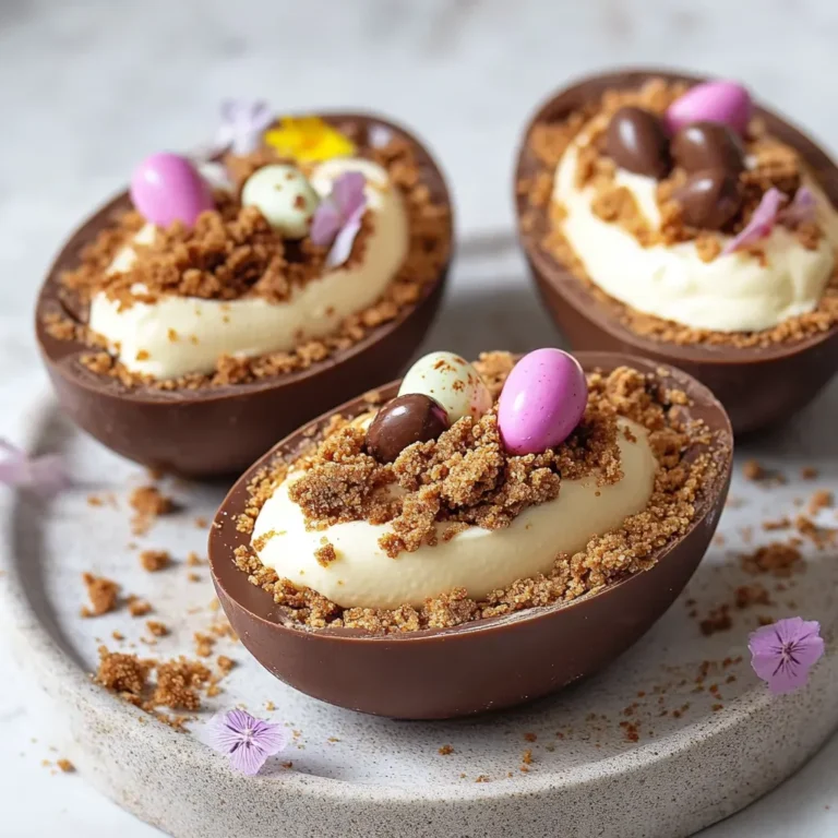 Decadent Easter Cheesecake with Chocolate Eggs