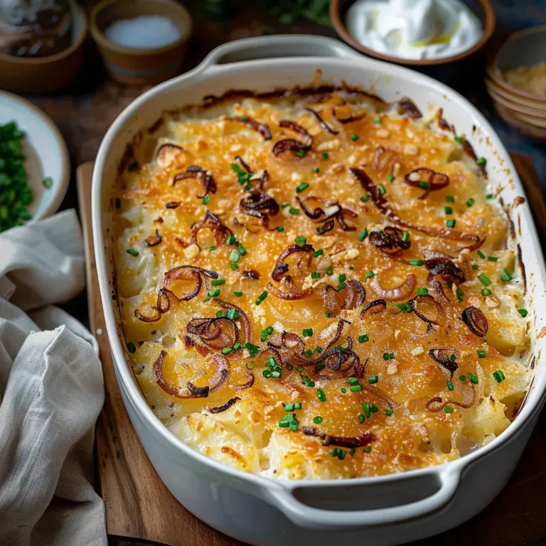 Decadent French Onion Potato Casserole