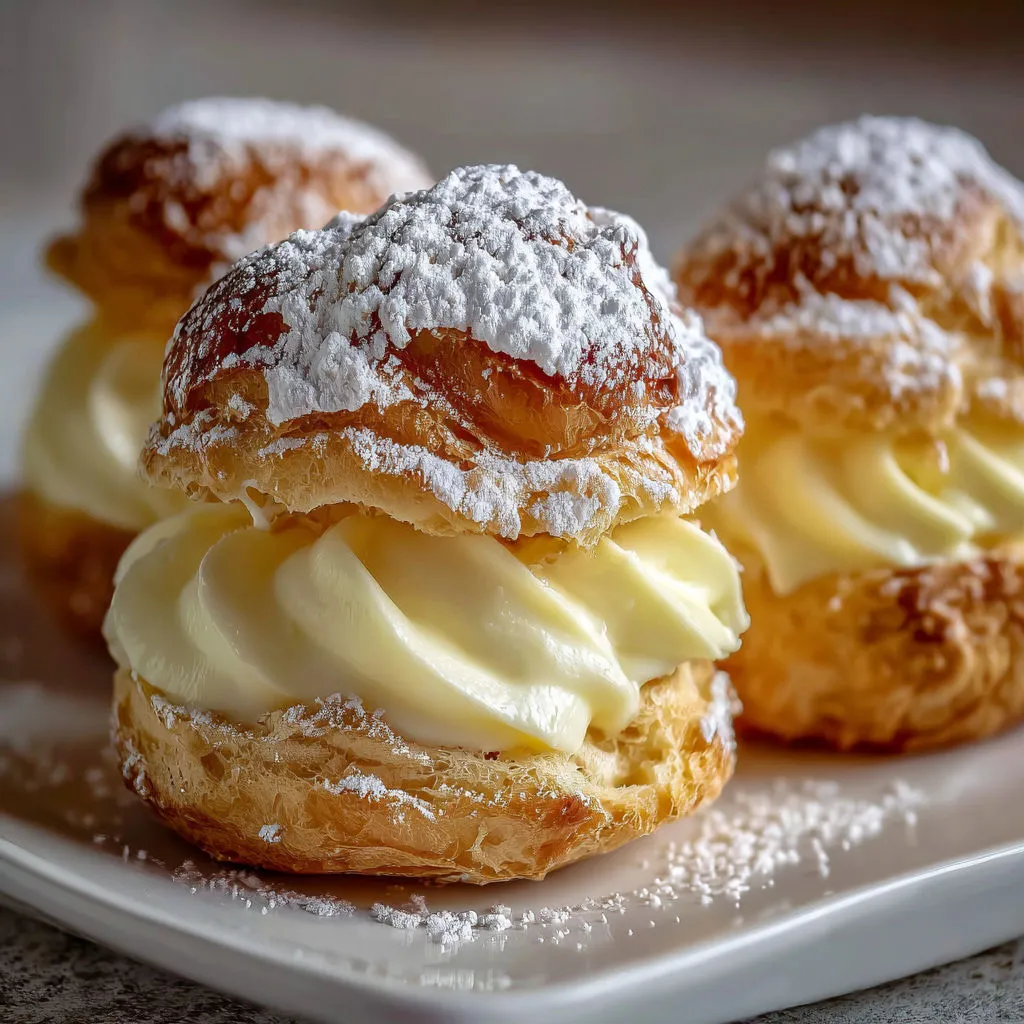 Decadent Italian Cream Puffs Recipe
