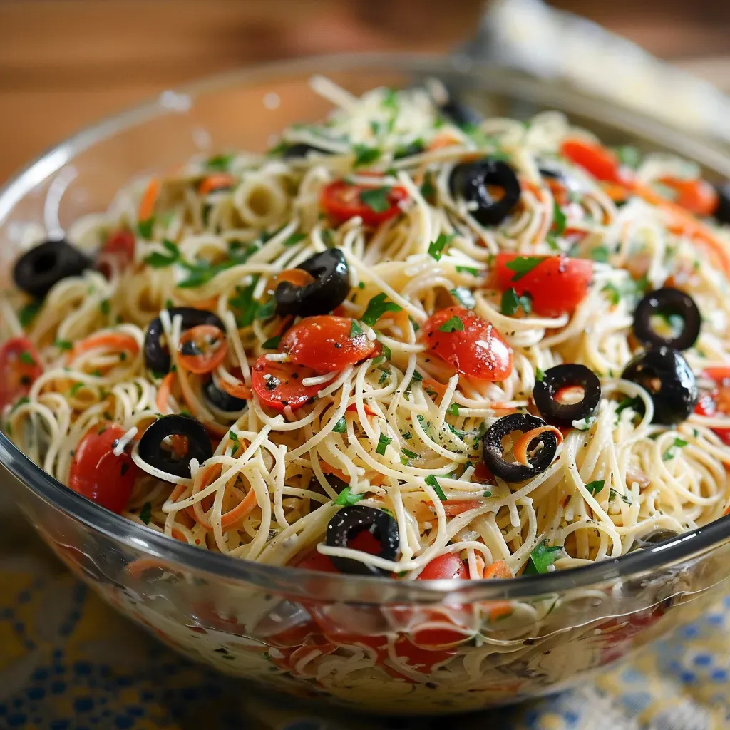 Delicious Angel Hair Pasta Salad Recipe