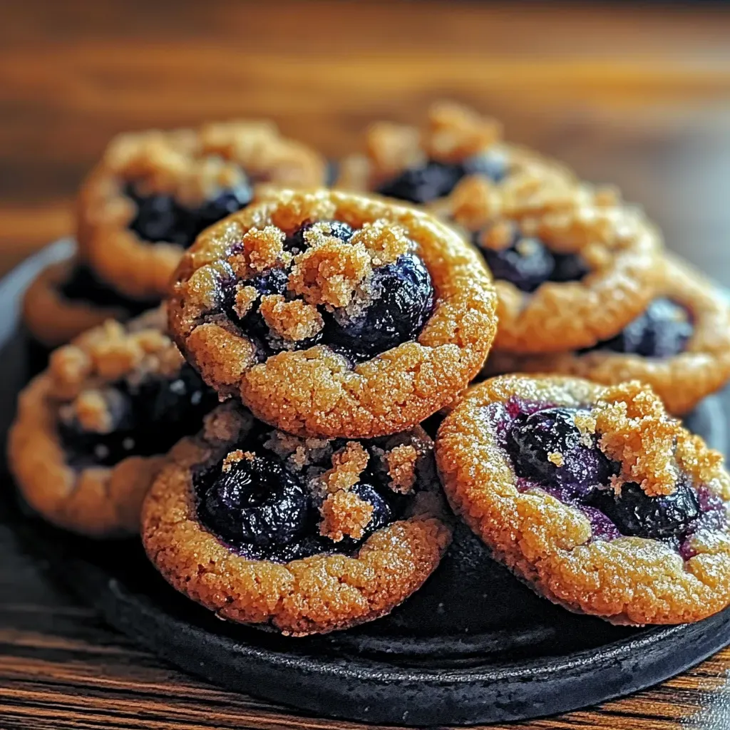 Delicious Blueberry Streusel Cookies