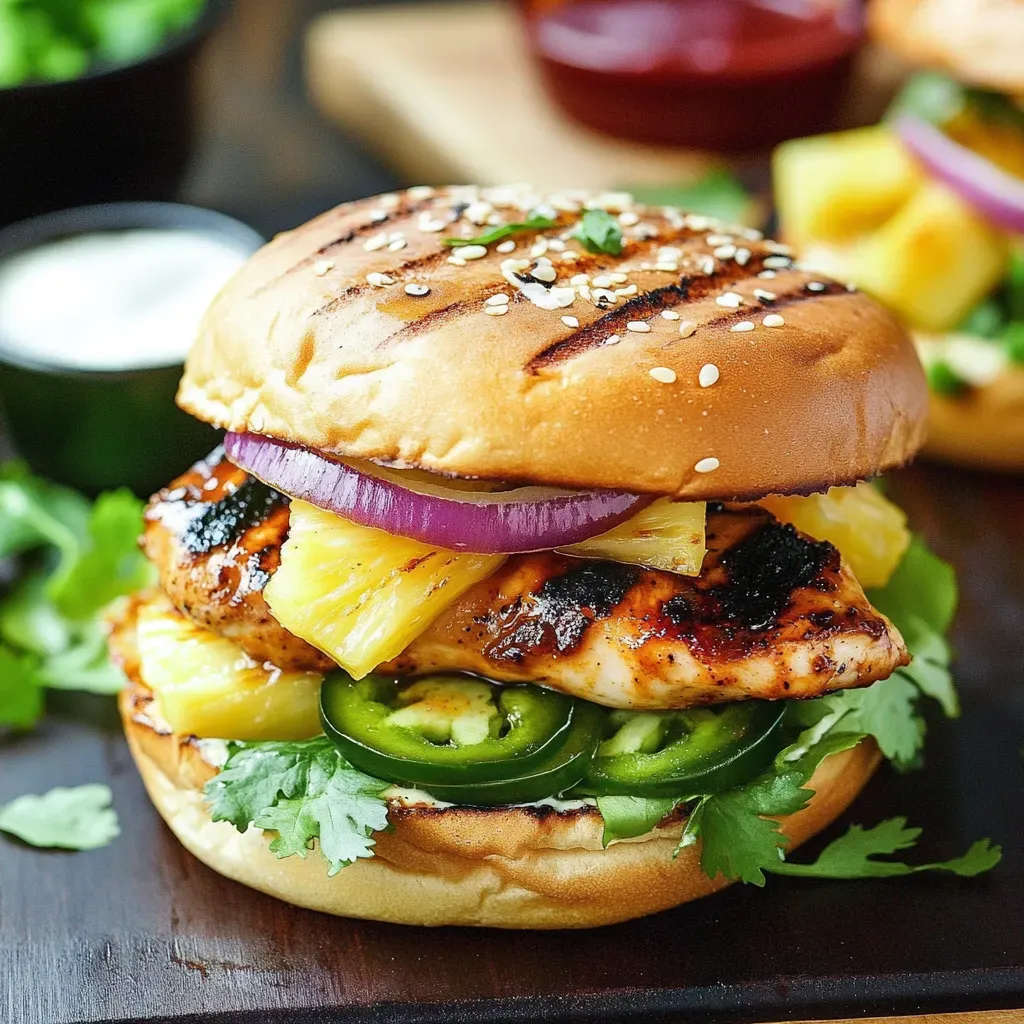 Delicious Grilled Hawaiian Chicken Sandwich Recipe