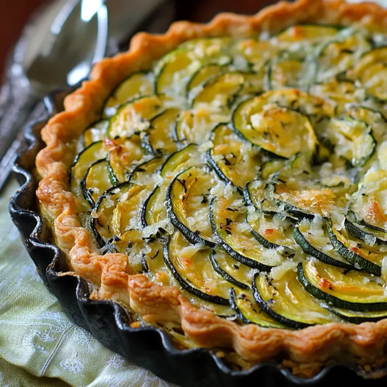 Delicious Italian Zucchini Sheet Tart Recipe