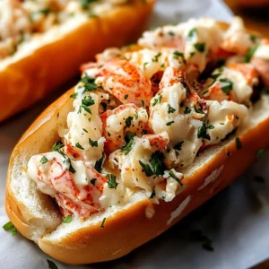 Delicious Lobster Rolls with Butter and Mayo