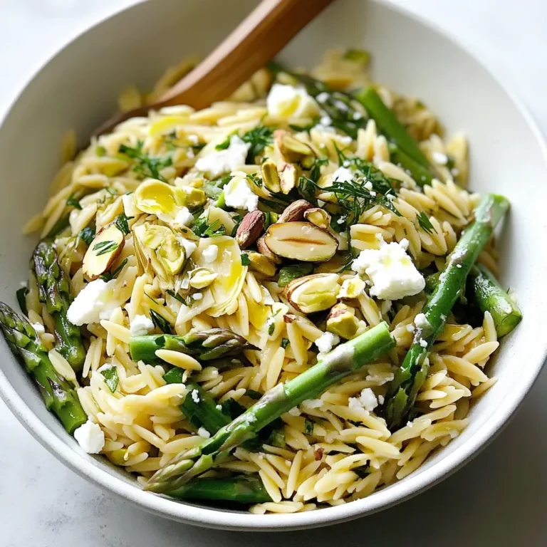Delicious Orzo Recipe with Asparagus and Feta