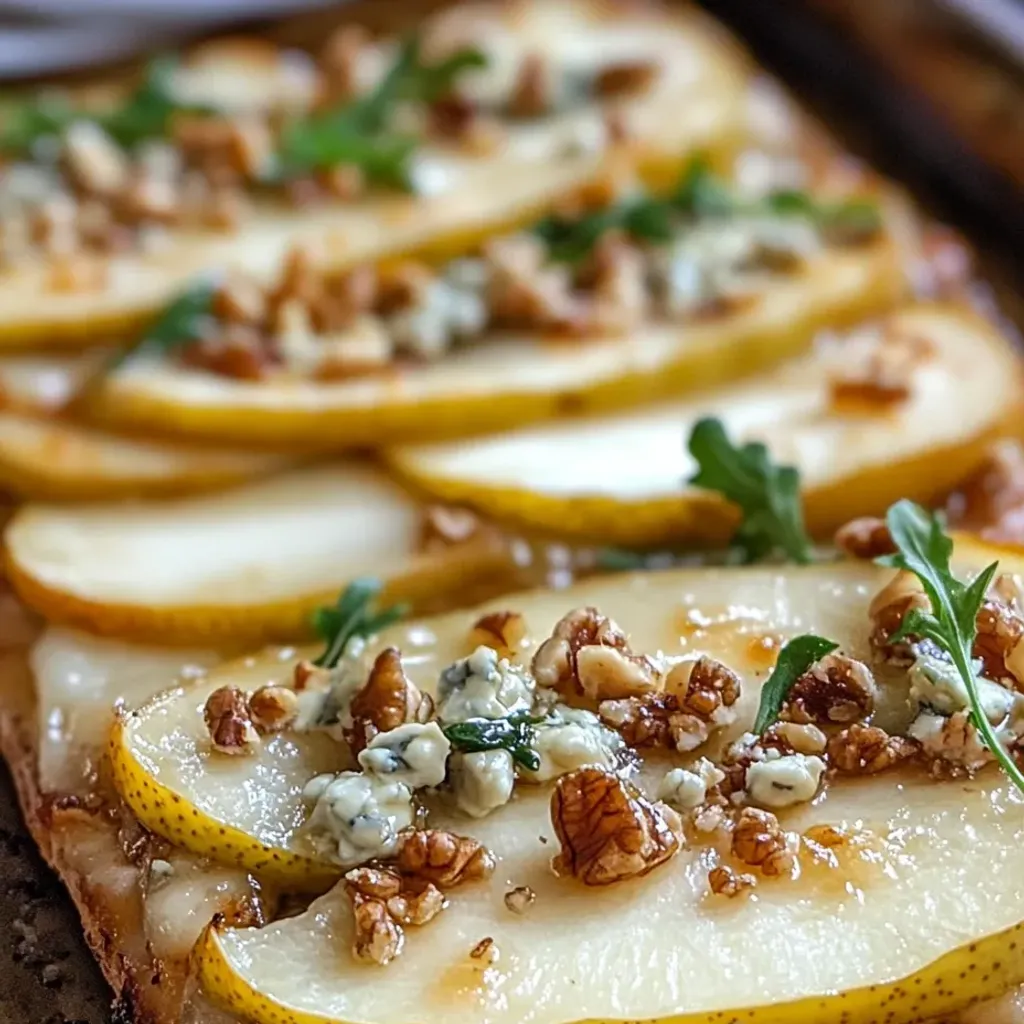 Delicious Pear Gorgonzola Flatbread Recipe