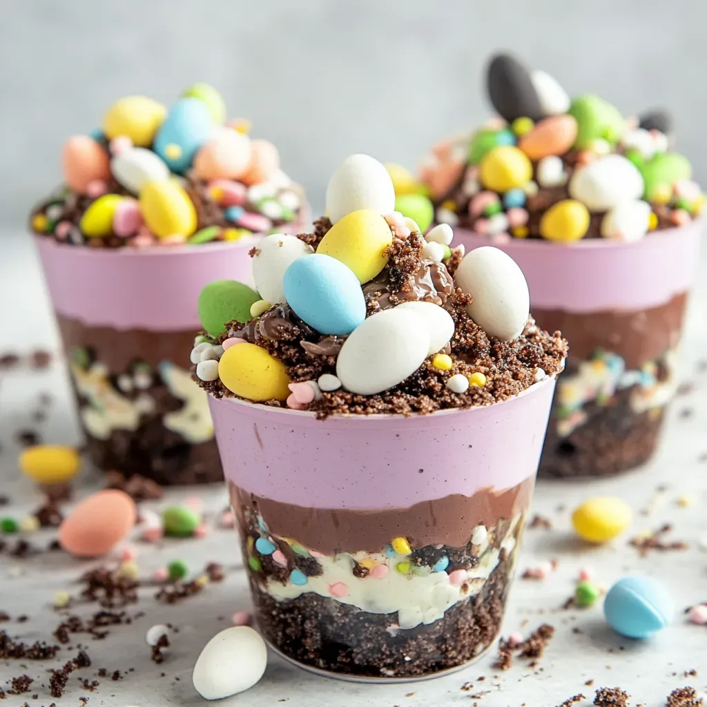 Easter Bunny Dirt Pudding Jars