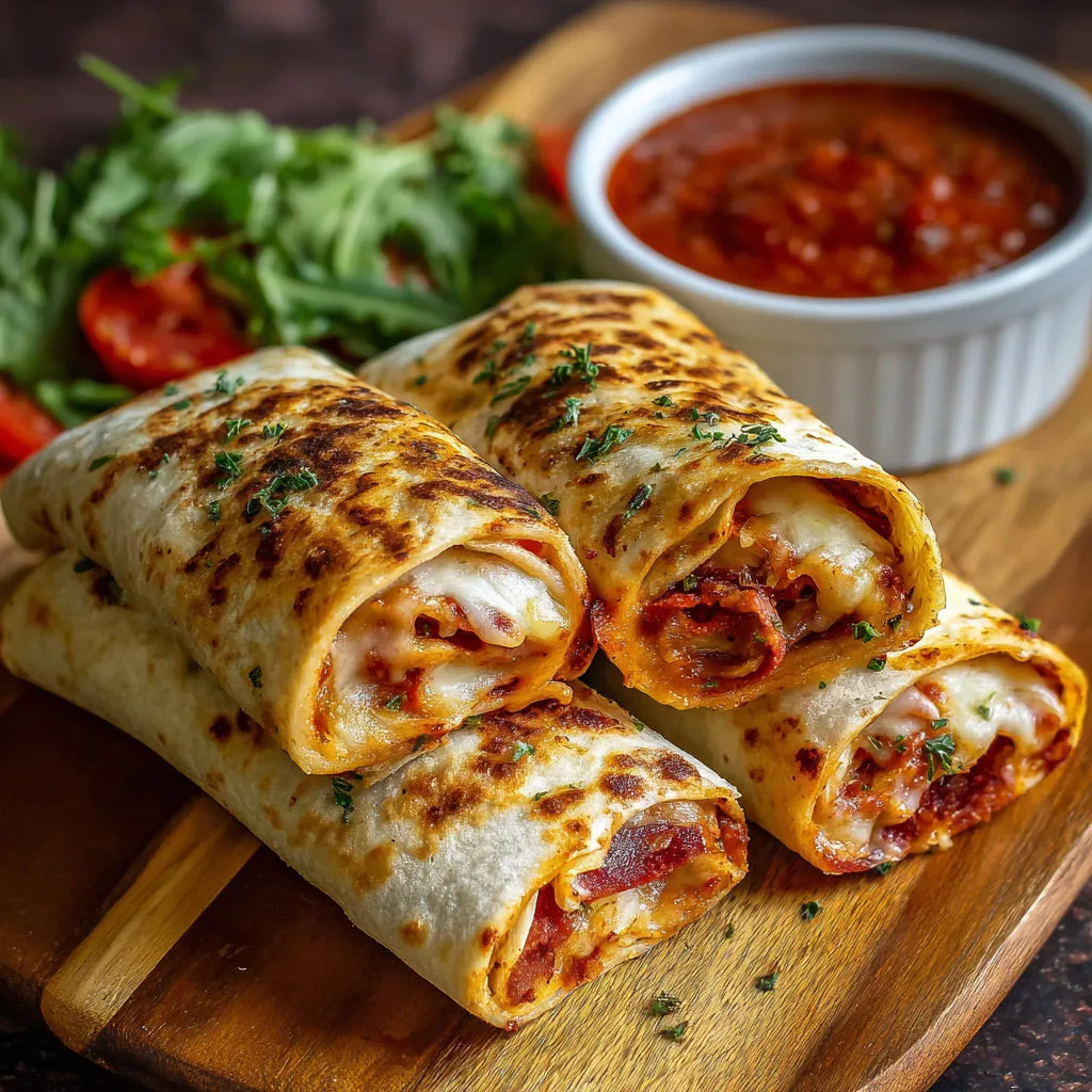 Easy Pizza Wraps: Baked to Perfection in Minutes