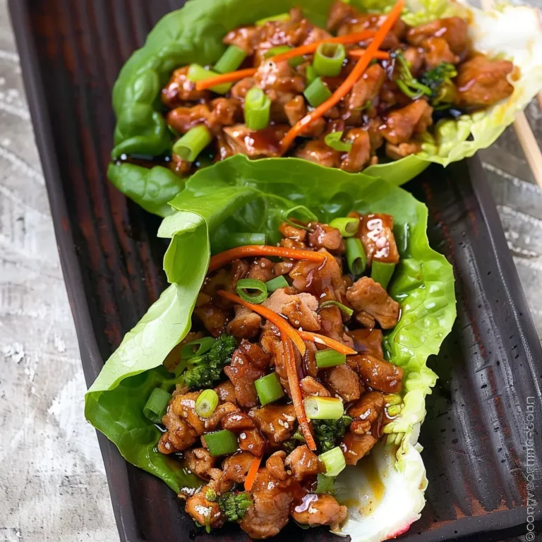 Flavorful Asian Turkey Lettuce Wraps Recipe