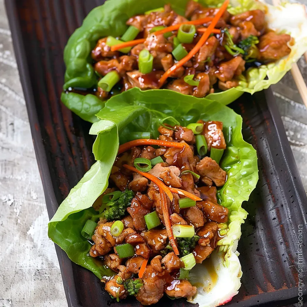 Flavorful Asian Turkey Lettuce Wraps Recipe