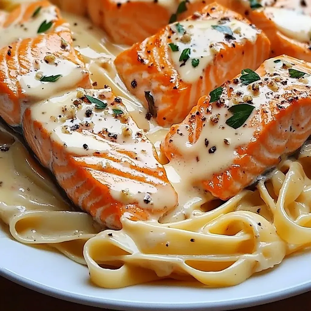 Garlic Cream Salmon Recipe