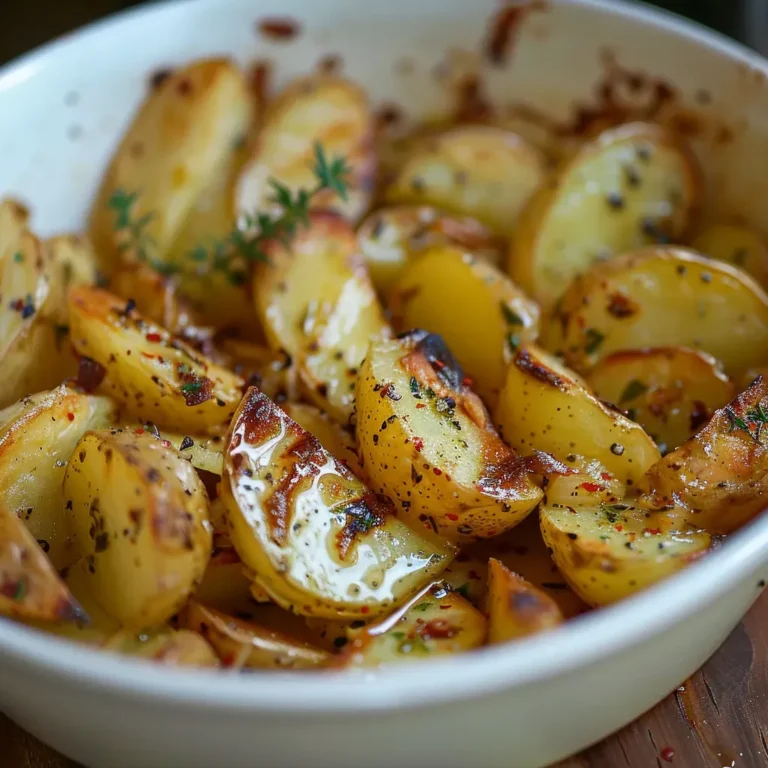 Greek Lemon Garlic Roasted Potatoes