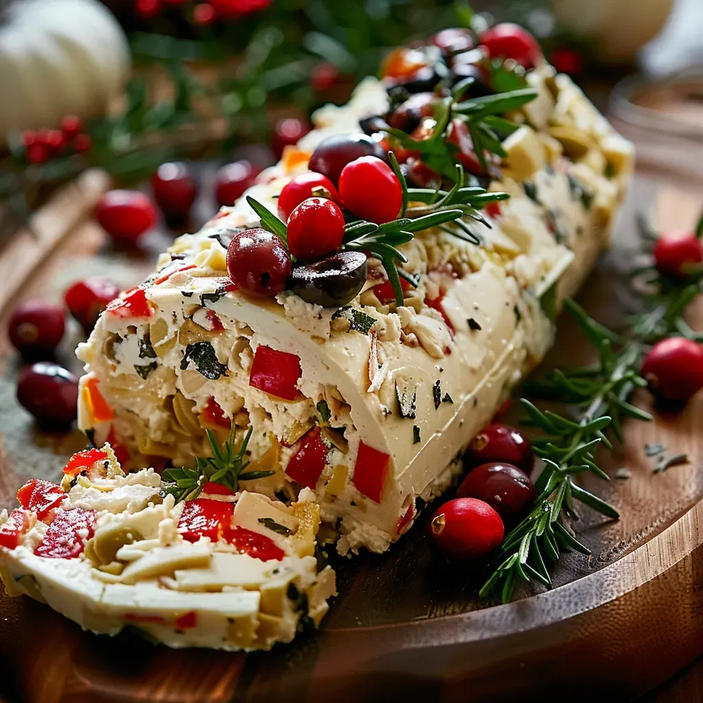 Holiday Antipasto Cream Cheese Log: Festive & Flavorful