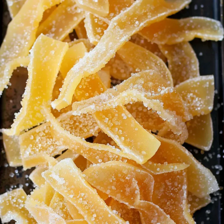 Homemade Candied Lemon Peel Recipe