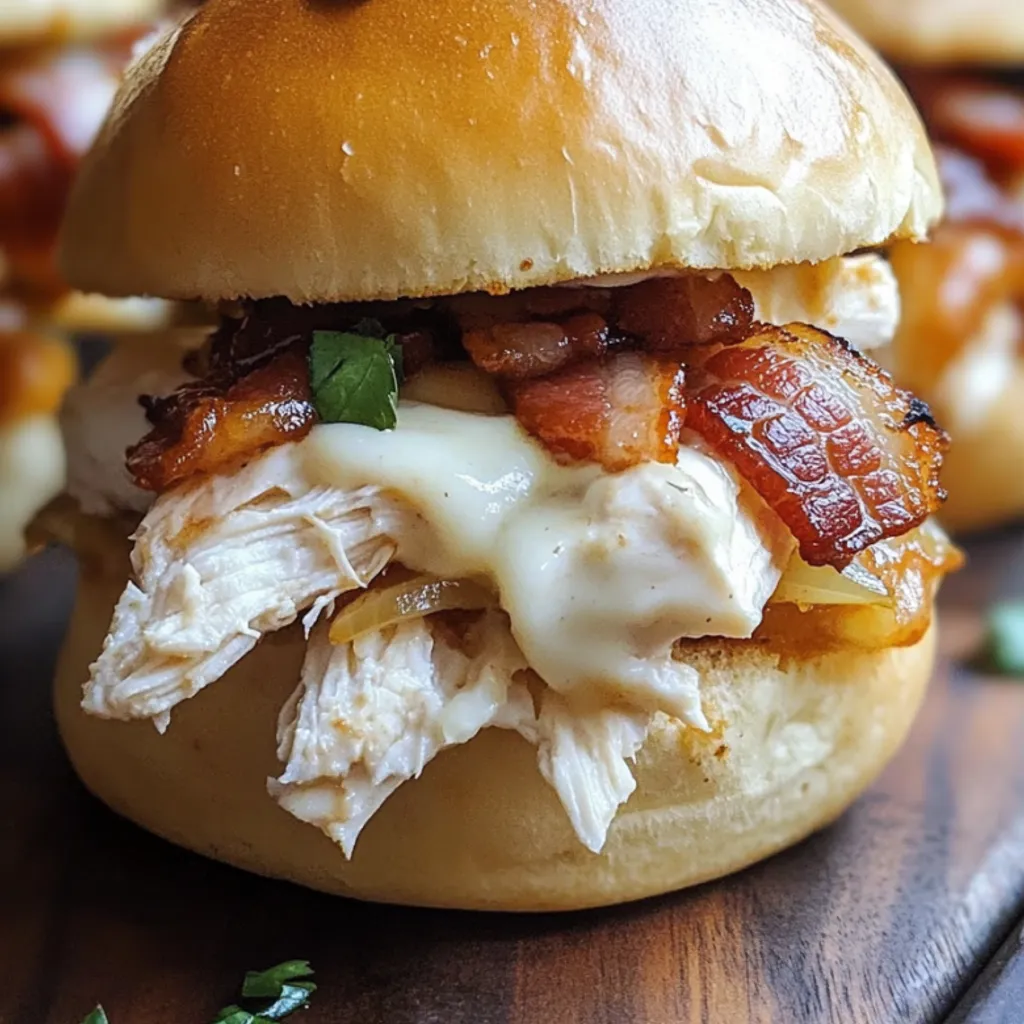 Irresistible Chicken Bacon Ranch Sliders