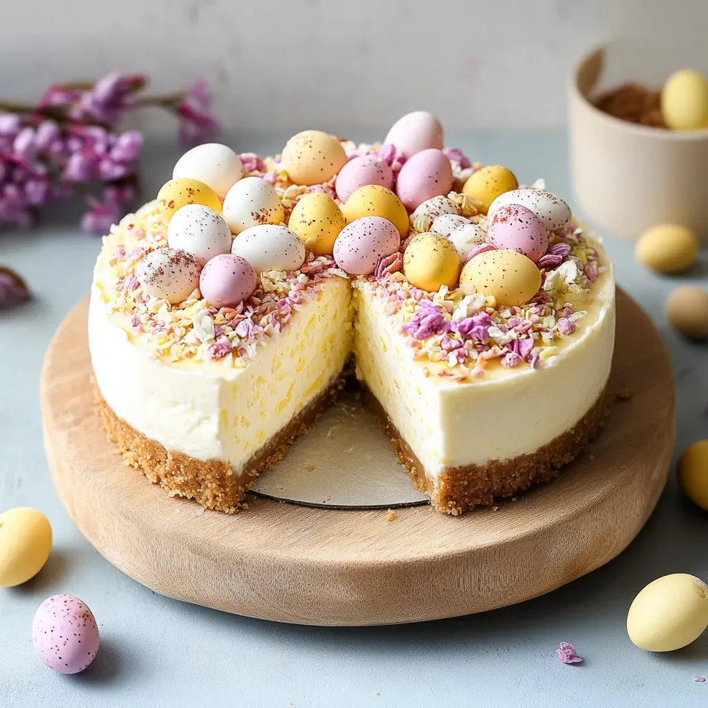 Irresistible No-Bake Mini Egg Cheesecake Recipe