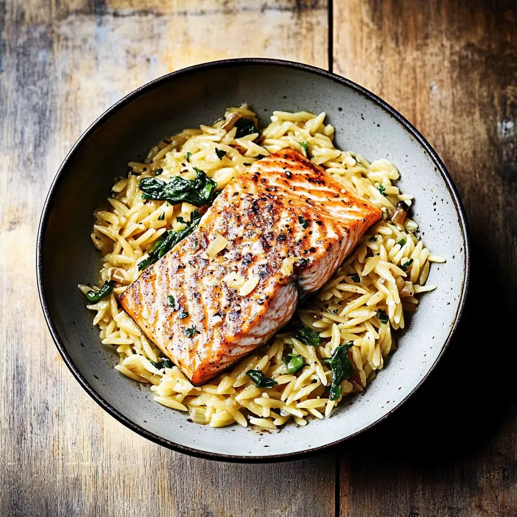 Lemon Orzo Skillet Salmon: Easy One-Pan Recipe