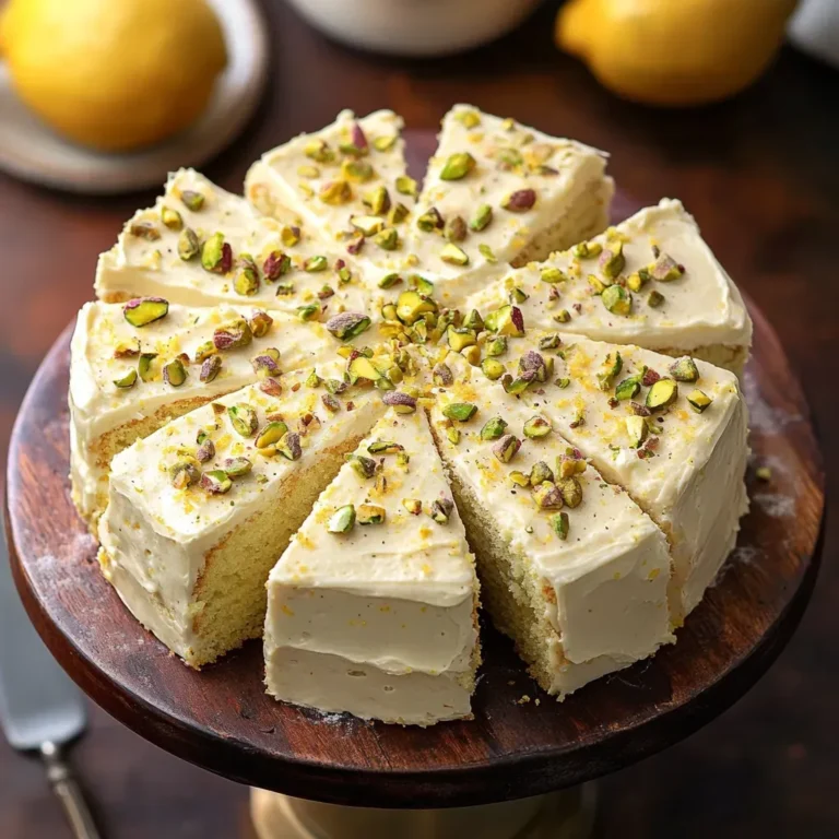 Lemon Pistachio Cake Recipe: Zesty and Delicious Flavor