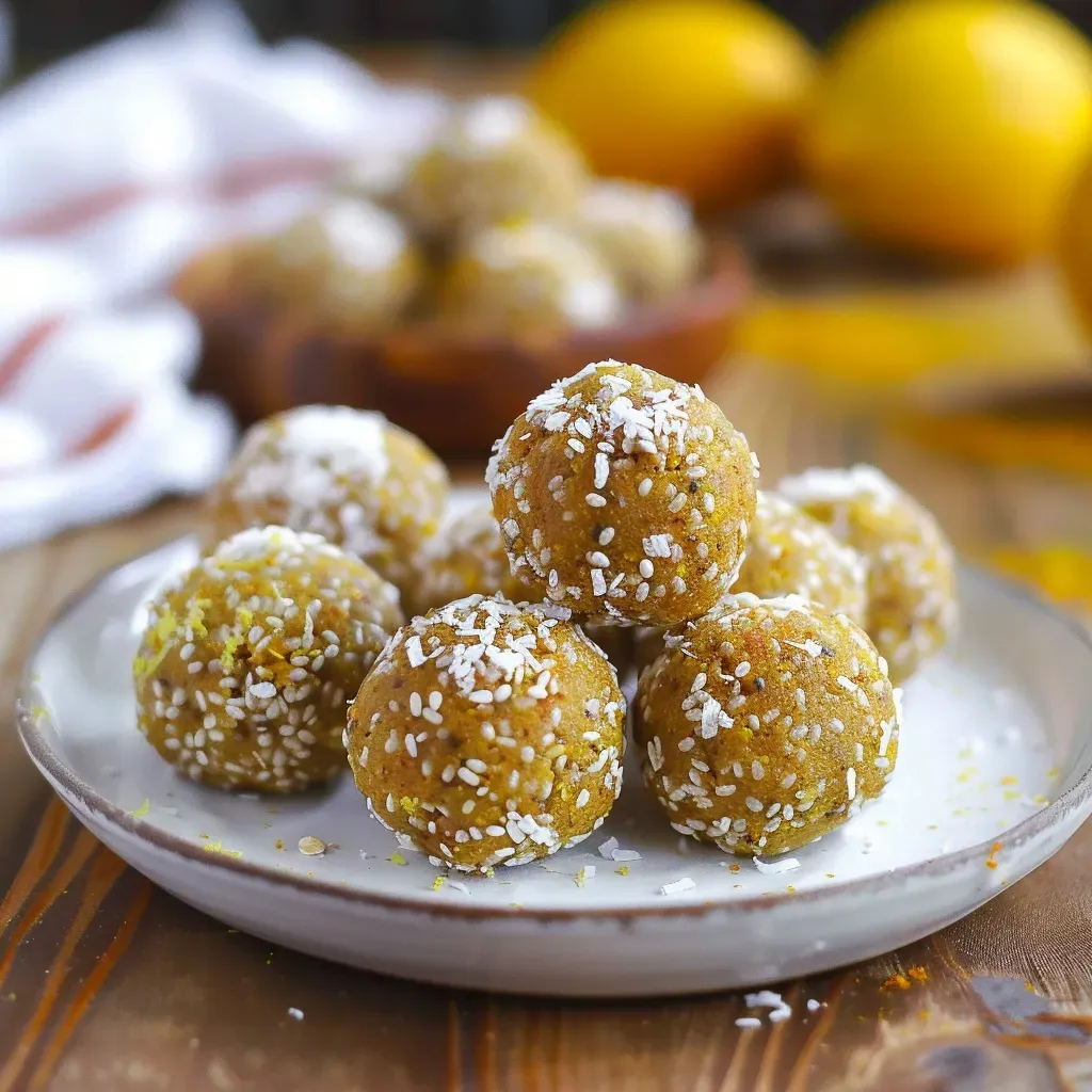 Lemony Turmeric Energy Bites