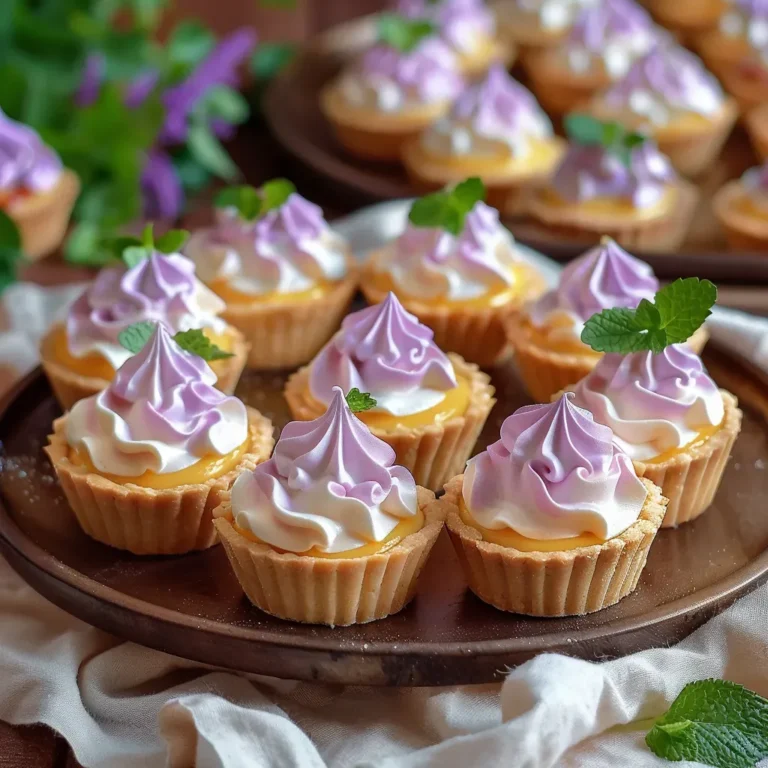 Luscious Mini Lemon Meringue Tarts