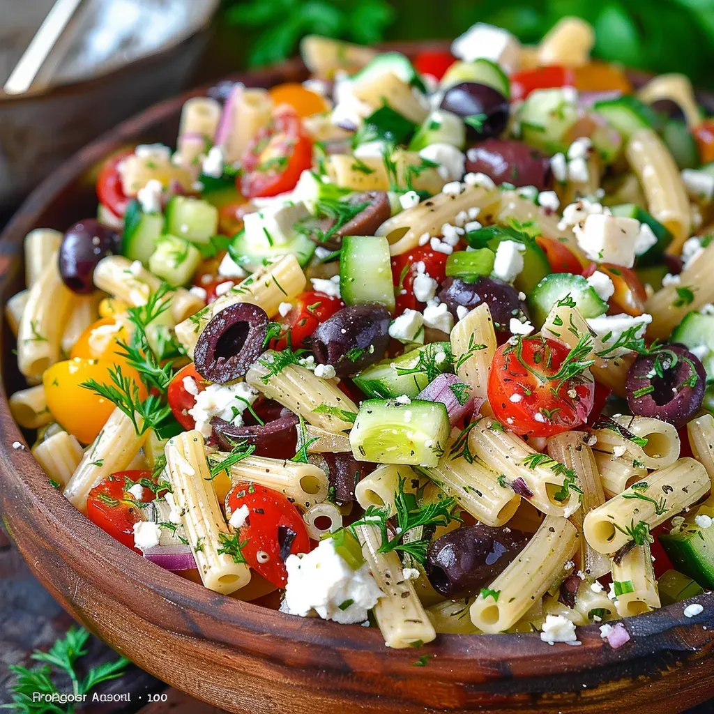 Mouthwatering Greek Pasta Salad Recipe