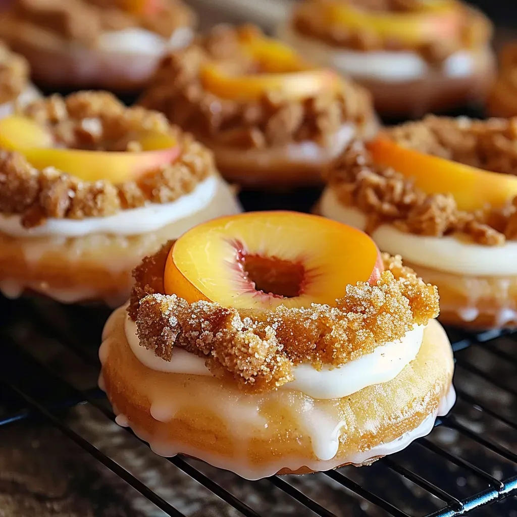 Peach Cobbler Cheesecake Donuts: Irresistible and Delicious Recipe