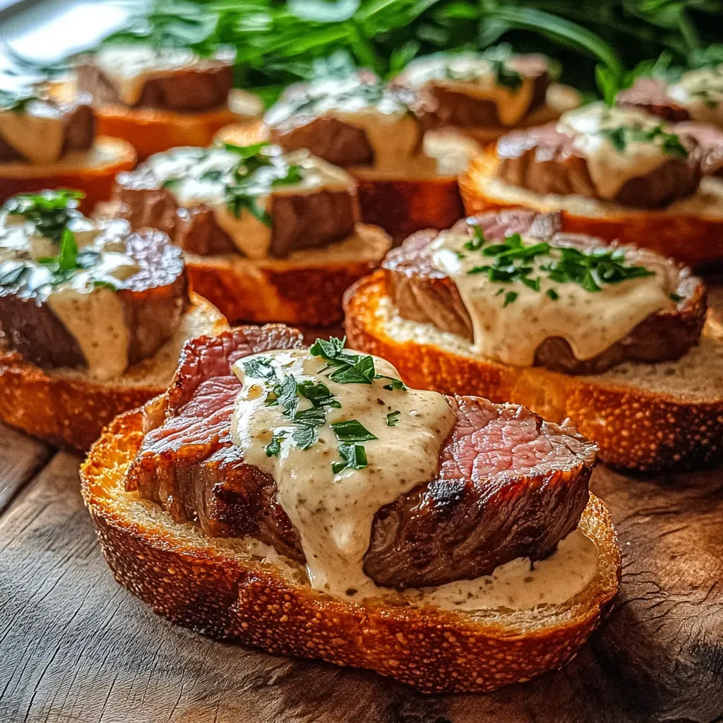 Savory Beef Tenderloin Crostini Recipe