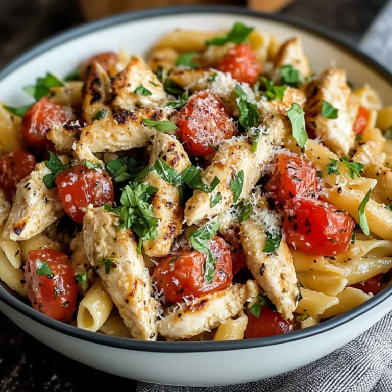 Savory Bruschetta Chicken Pasta: A Flavorful Delight