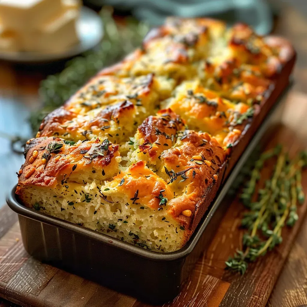 Savory Herb Cheese Bread Recipe