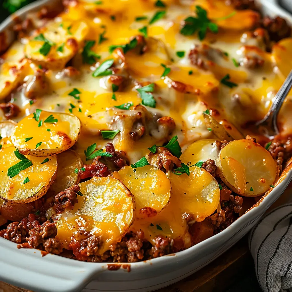 Savory Hobo Casserole Recipe with Ground Beef