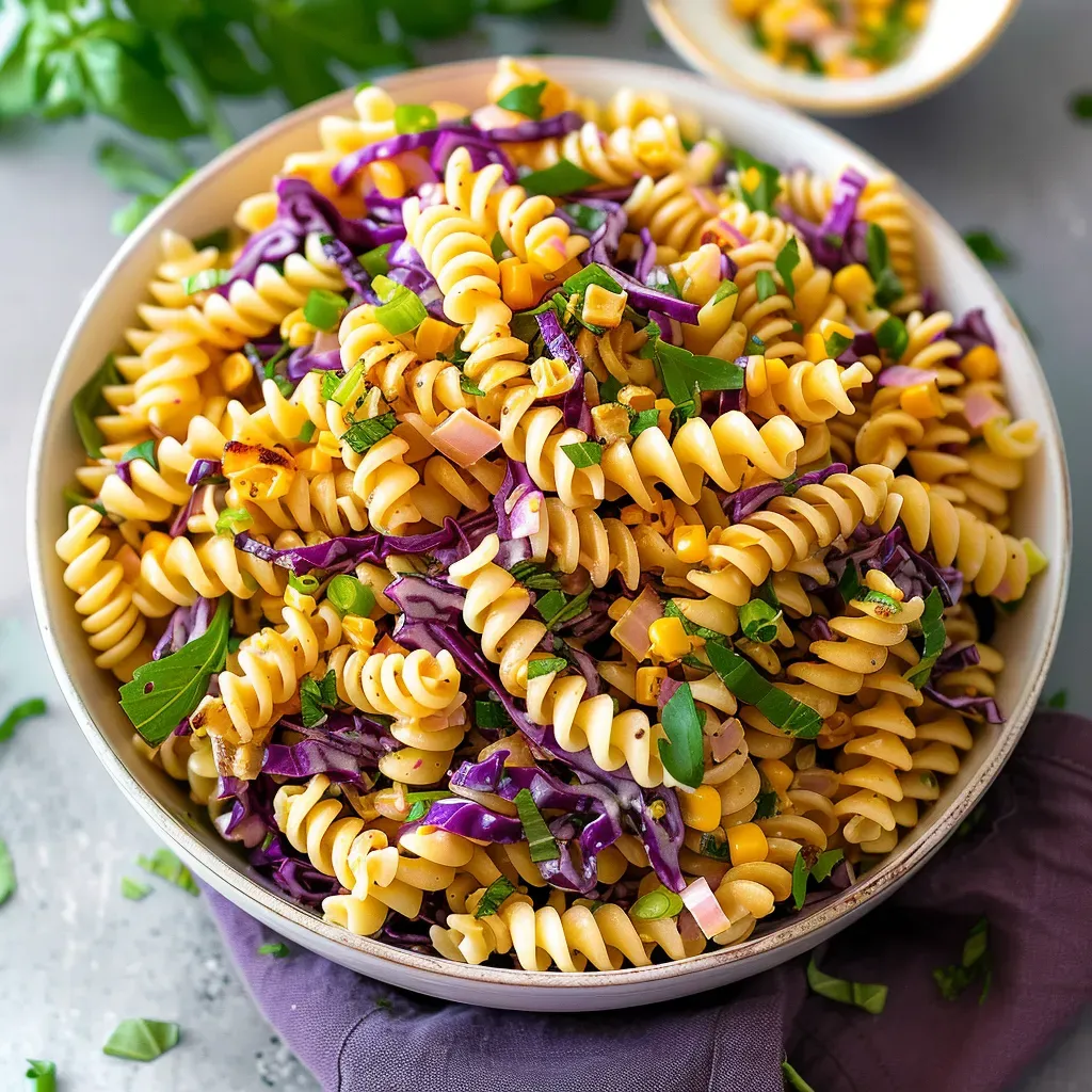 Savory Mardi Gras Pasta Salad Recipe