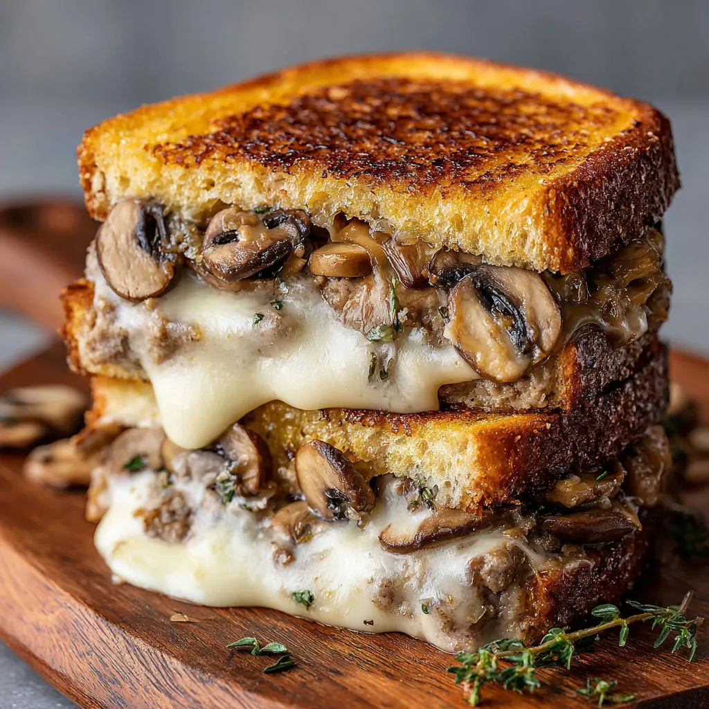 Savory Mushroom Swiss Patty Melt: Easy Recipe
