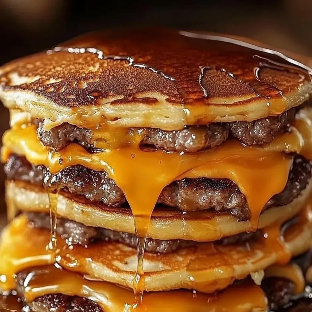 Savory Pancake Burger: Delicious Fusion Recipe